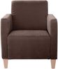 Sessel Karol Bezug Veloursstoff Buche natur / braun 22208 Bild 2