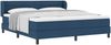 vidaXL Boxspringbett mit Matratze mit Kopfteil Blau 180 x 200 cm Stoff 3339981 Bild 2