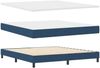 vidaXL Boxspringbett mit Matratze mit Kopfteil Blau 180 x 200 cm Stoff 3339981 Bild 4