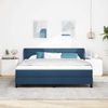 vidaXL Boxspringbett mit Matratze mit Kopfteil Blau 180 x 200 cm Stoff 3339981 Bild 3