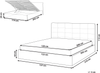 Bett mit Stauraum Stoff LORIENT 120 x 200 cm Beige Bild 2