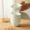 JIWOO Schüssel 6er Ø11,7cm, Müslischale Eisschale FrühstückSchale Dessertschale, Keramik, (Schaleset, 6-tlg), Bowl, Hochwertiges Schalen weiß Schale Mikrowellenofen Spülmaschine Bild 3