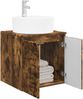 vidaXL Wandmontierte Waschtisch Geräucherte Eiche 49,5 x 44,5 x 65 cm 890437 Bild 3