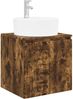 vidaXL Wandmontierte Waschtisch Geräucherte Eiche 49,5 x 44,5 x 65 cm 890437 Bild 2
