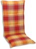 GO-DE Hochlehner-Auflage Classic 120 x 50 x 7 cm rot kariert Sitzkissen Auflage Bild 5
