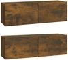 4-tlg. TV-Schrank-Set Räuchereiche Holzwerkstoff [3114611] Bild 4