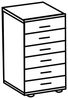 Kommode CLICK Schrank weiß Dekor 6 Schubkästen 46 cm Bild 4