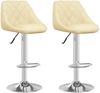 vidaXL Barhocker 2 Stk. Creme Kunstleder 335183 Bild 2