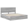 vidaXL Bettrahmen Graues Sonoma 180 x 200 cm Ingenieurs Holz 3409438 Bild 4