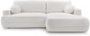 AX LIVING Ecksofa mit Schlaffunktion Peoni 267cm weiß mit Bettkasten R Bild 2