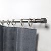 Deco-Raum® Deco-Raum Gardinenstange ausziehbar Flexa Edelstahl-optik Endstück Kappe 16/19mm | Länge: 160-300cm | Material: Metall | Farbe: Edelstahl-optik Bild 5
