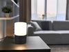 Kleine LED Tischleuchte per touch dimmbar, Schwarz mit Glasschirm, Höhe 15cm Bild 5