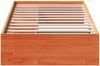 vidaXL Tagesbett ohne Matratze Wachsbraun 90x190 cm Massivholz Kiefer 859249 Bild 5