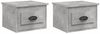 vidaXL Wand-Nachttische 2 Stk. Betongrau 41,5x36x28 cm 816385 Bild 2