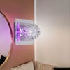 2er Set Wandleuchte, Deko LED, Kugelgeflecht, chromfarben, B 17 cm Bild 5