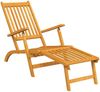 vidaXL Gartenliegen mit Fußteil 2 Stk. Massivholz Akazie 3120438 Bild 3
