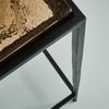 Signature 'IGLOO' Kleine Konsole aus Rauchglas und schwarzem Metall L80 cm - Schwarz Bild 5
