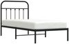 vidaXL Bettgestell mit Kopfteil Metall Schwarz 90x190 cm 352570 Bild 5