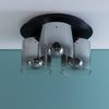 Brilliant Lampe Beth Deckenleuchte 35 cm schwarz/rauchglas | 3x A60, E27, 60 W, g.f. Normallampen n. ent. | Für LED-Leuchtmittel geeignet | Dimmbar bei Verwendung geeigneter Leuchtmittel Bild 5