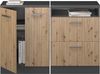 Küchenschrank für Dachschrägen R-Line Artisan-Eiche 120 cm 2er Set Schrankkorpuss 60 cm Tiefe Vicco Bild 5