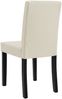 Stühle Esszimmer Creme Kunst-Leder Stuhl Hochlehner Elfenbein - 2 Stück Bild 3
