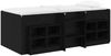 vidaXL Loft Bettgestell mit Schrank 3 Stk. Schwarz Holzwerkstoff 3423407 Bild 2