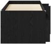 vidaXL Loft Bettgestell mit Schrank 3 Stk. Schwarz Holzwerkstoff 3423407 Bild 4