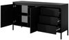 MOEBLO Kommode Rifaro B 153 2D3S (geriffelte-Fronten, Sideboard Wohnzimmer Kommode Schlafzimmer Komodenschrank Highboard, Push-to-open-Öffnung, Rifaro) Bild 4
