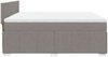 vidaXL Boxspringbett mit Matratze Taupe 200x200 cm Stoff 3287172 Bild 5