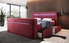 Boxspringbett Jupiter mit TV Lift, RGB und Stauraum 140x200 Rot H3 (70-100kg) Bild 3