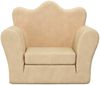 vidaXL Schlafsofa für Kinder Creme Weicher Plüsch 357055 Bild 3