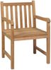 vidaXL Gartenstühle 2 Stk. mit Roten Kissen Massivholz Teak 3062751 Bild 4