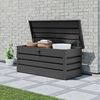 GFP Primeyard Gartenbox 137x61x61 cm Aufbewahrungsbox Auflagenbox Gartentruhe Metall anthrazit wasserdicht Bild 2