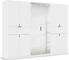 rauch Kleiderschrank, Drehtürenschrank TICAO, 10-türig, 2 Spiegeltüren, 2 Schubkästen, inkl. Türdämpferset, Alpinweiß, 271 x 210 x 54 cm Bild 3