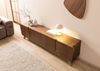TV-Board Nussbaum-Echtholzfurnier 220x40x55 braun lackiert BUTTERFLY #111 Bild 2