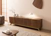 TV-Board Nussbaum-Echtholzfurnier 220x40x55 braun lackiert BUTTERFLY #111 Bild 3