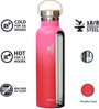 RAIKOU Isolierflasche Edelstahl Trinkflasche Vakuumisolierte Wasserflasche Thermoflasche, bis zu 12H heiß / 24H kalt,mit 2 Deckel,350ml/500ml/750ml/1000ml Bild 3