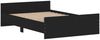 vidaXL Bettgestell mit Kopf- und Fußteil Schwarz 120x200 cm 3203741 Bild 4