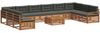 vidaXL Sofagarnituren 11 pcs Natur und Anthrazit Massivholz Akazie 3374252 Bild 2