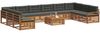 vidaXL Sofagarnituren 11 pcs Natur und Anthrazit Massivholz Akazie 3374252 Bild 3