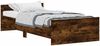 vidaXL Bettgestell ohne Matratze Räuchereiche 100x200 cm Holzwerkstoff 835936 Bild 2