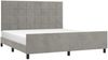 vidaXL Bettgestell mit Kopfteil Hellgrau 180x200 cm Samt, Härtegrad: H2 [3125769] Bild 3