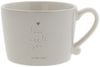 Bastion Collections Tasse graues Herz, Keramik, Spülmaschinengeeignet, Grau, Herz, H: 7cm Bild 1