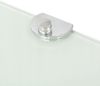 vidaXL Eckablage mit Verchromten Halterungen Glas Weiß 25x25 cm 243858 Bild 5