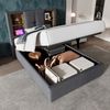 BlingBin Polsterbett Stauraumbett Beleuchtung Bettgestell (Einzelbett mit Kabellosem Laden USB C), Stauraum, 90x200cm Bild 5