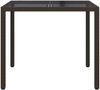 vidaXL Gartentisch Braun 90 x 90 x 75 cm Poly-Rattan 362532 Bild 3