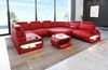 Mini Sofa Asti in Leder - Ledermix - rot-schwarz - Rechts Bild 2