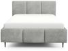 Polsterbett Schlafzimmerbett MIAMI Komplettset 160x200cm in Stoff Coral Grau Bild 3