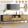 Merax Lowboard Fernsehtisch TV-Ständer Wohnzimmerschrank (1 St, geeignet für Fernseher bis zu 70 Zoll), TV-Schrank mit Schublade, offenen Fächern & Stauraum, 170x35x50cm Bild 4
