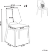Esszimmerstuhl 2er Set ABEE Grau Bild 2